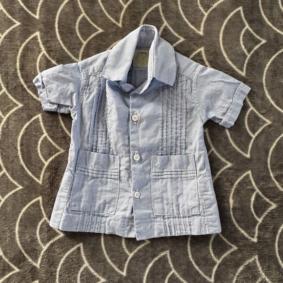 Baby Girl Multicolor Crew Neck Short/Long Sleeve Button Up Bundle Tops Sz 12M-2T - Picture 8 of 16